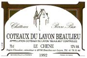 Layon Beaulieu-PierreBise-Chene